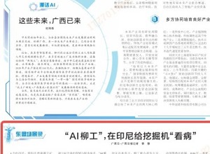 《廣西日報》關注 | “AI柳工”，在印尼給挖掘機“看病”